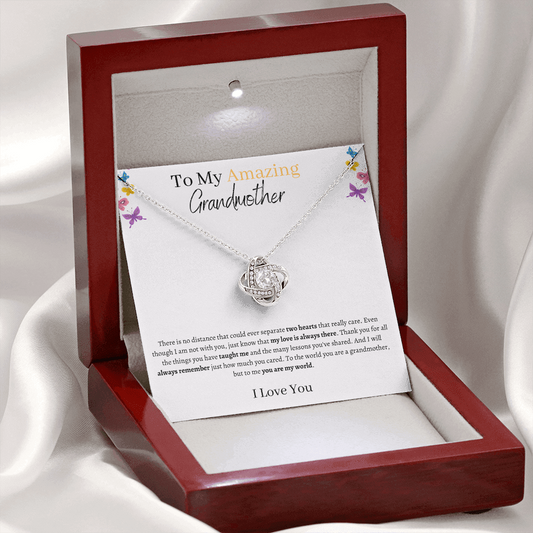 Amazing Grandmother - Love Knot Necklace